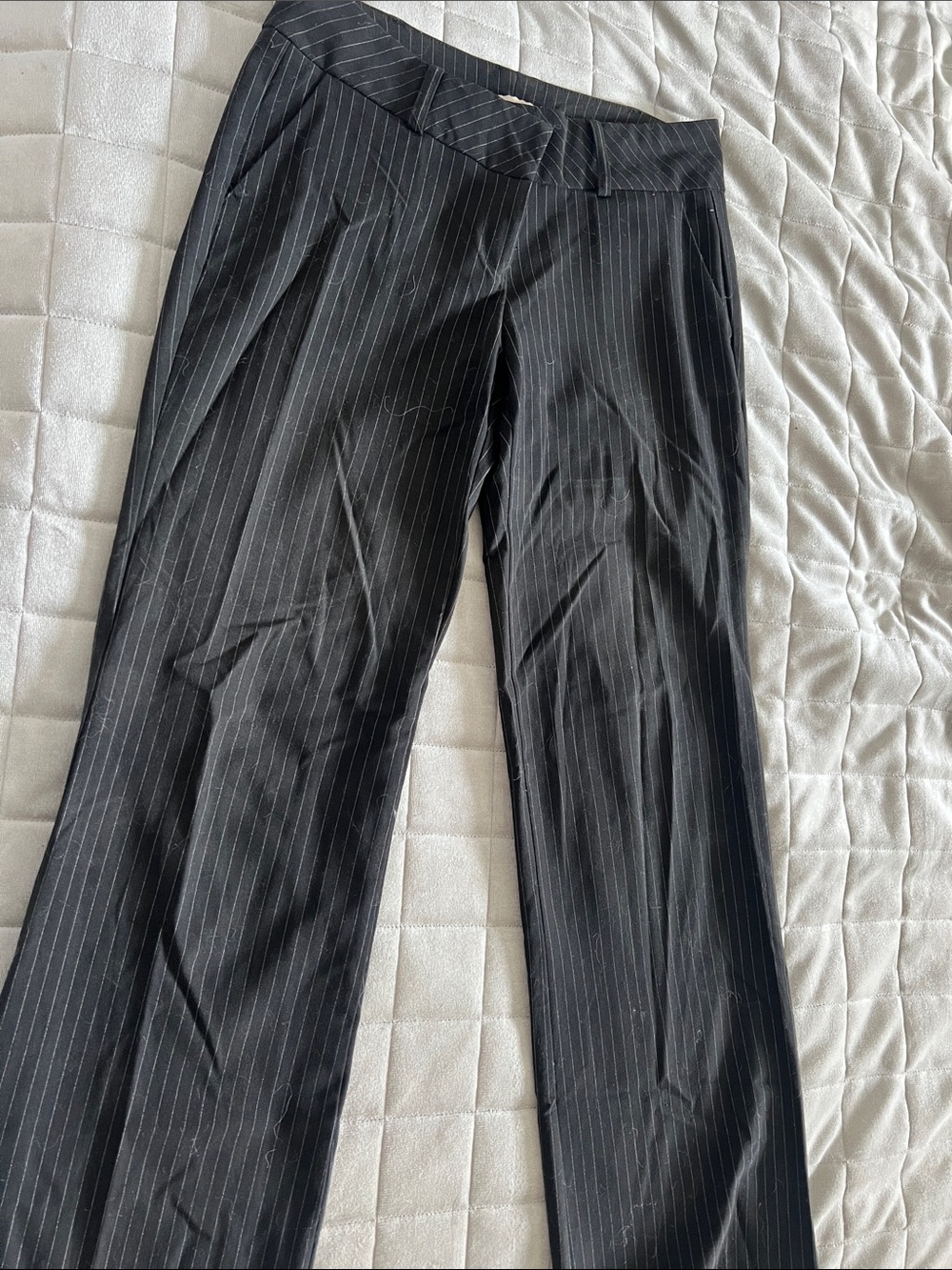 Black Pinstripe Dress Pants